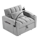 Convertible Sleeper Chair Sofa Bed Adjustable Pull Out Sleeper Chair Bed Multi-Pockets Folding Sofa Bed For Living Room Bedroom Small Space, 3 In 1 Sofa Bed by HouseOfZazla