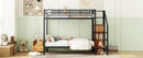 Bunk Bed With Lateral Storage Ladder And Wardrobe by HouseOfZazla