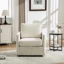 29.5''W Upholstered 360° Swivel Armchair with Hidden Storage