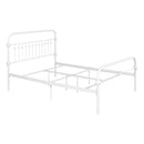 81.6" L X 59.6" W X 44.4"H Metal Bed Frame Full Size Standerd Bed Frame - WHITE
