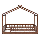 Bed House Bed Frame With Fence by HouseOfZazla