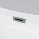 Freestanding Oval Bathtub With Overflow And Pop Up Drain, Double Walled Design - Gloss White by HouseOfZazla