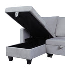 Nova - Reversible Sleeper Sectional Sofa With Storage Chaise by HouseOfZazla