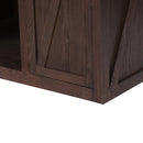 41.35"H Bar Table or Wine Cabinet - Brown Antique by HouseOfZazla