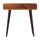 Curved Hallway Table - Chestnut by HouseOfZazla