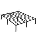 Queen Size Platform Bed with Quiet Support - Black