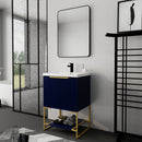 24 Inch Freestanding Bathroom Vanity With Resin Basin, 24x18