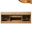 Double Sink Bathroom Vanity Soft Close Doors, Divided Drawers, Wall Mounted - Wood