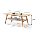 Low Coffee Table With Storage Shelf by Unique Piece Furniture