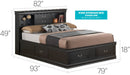 Traditional Style Bookcase Storage Bed by HouseOfZazla