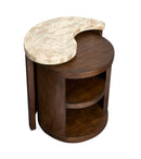 Burnt Umber Nesting End Table Modern Sculptural Design