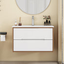 32-Inch Wall-Mounted Bathroom Vanity With Sink Combo