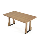 63" Rectangular Dining Table (Light Ash) by HouseOfZazla