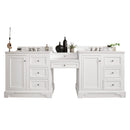 James Martin De Soto 94" Double Bathroom Vanity, Bright White