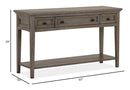 Paxton Place - Rectangular Sofa Table - Dovetail Gray