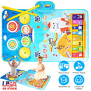 Baby Musical Mat With 55 Music Sounds Toddler Toys Floor Piano Keyboard Mat Drum Mat Carpet Educational Musical Learning Toy Infant Music Toy for 1 2
