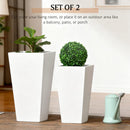 Flower Pots 2-Pack Outdoor Planter Set with Drainage Holes