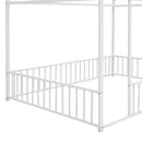 Metal Bed House Bed Frame With Fence by HouseOfZazla