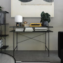 Vance - Computer Desk With Fluted Glass Desktop - Black by Unique Piece Furniture