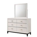 Contemporary 6 Drawer Dresser With Handles by Unique Piece Furniture