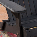 Outdoor Adirondack Rocking Loveseat With Hand Crafted Details