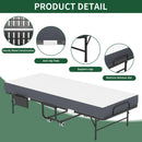 75 Inch Folding Bed with 5" Memory Foam Mattress by HouseOfZazla