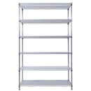 6 Tier 6000Lbs Capacity Nsf Metal Shelf Wire Shelving Unit, Heavy Duty Adjustable Storage Rack With Wheels & Shelf Liners For Commercial Grade Utility Steel Storage Rack