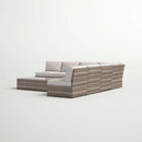 Comfortable Modern Patio Rattan Sectional Set With Cushions by Unique Piece Furniture