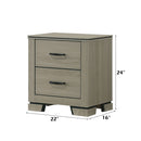 Joanna - Nightstand - Weathered Gray by Unique Piece Furniture
