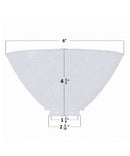 6 Inch Diameter Milky White Reflector-Type IES Replacement Glass Shade for Stiffel by LampsUSA