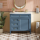 Bathroom Vanity With Top Sink, 2 Drawers And Tip Out Drawer by HouseOfZazla