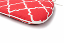 Outdoor Chair Cushions with Straps - Set of 4, Plaid Red by HouseOfZazla