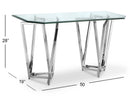 Lenox Square - Rectangular Sofa Table - Nickel