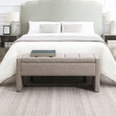 Modern Upholstered Large Bed End Bench With Storage