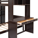 Loft Bed With A Stand Alone Bed, Shelves, Desk, And Wardrobe by HouseOfZazla