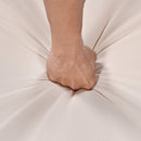 5 Pieces Outdoor Patio Furniture Set with Pet House Cool Bar and Retractable Side Tray, Rattan Wicker Patio Swivel Rocking Chairs Set of 2 with Ottomans for Backyard, Porch, Balcony, Beige