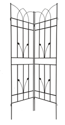 4 Pack Metal Garden Trellis 71" x 17.7" Rustproof Trellis for Climbing Plants Outdoor Flower Support Black