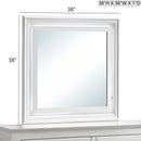 Verona - Mirror With Premium Low Distortion Glass - White by HouseOfZazla