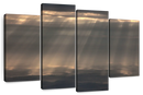 Sunrays And Cloudy Sky Wall Art