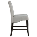 Upholstered Counter Stools (Set of 2) - Gray