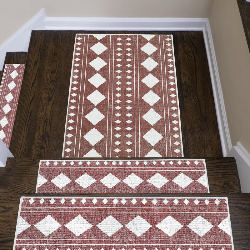Sussexhome Diamond Collection 2 x 3 Foot Heavy Duty Low Pile Landing Rug Runner