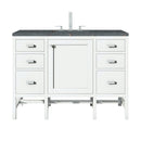 James Martin Addison 48" Single Bathroom Vanity, Glossy White