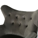 Alyssa Mid Century Upholstered Arm Chair With Wingback Design by HouseOfZazla