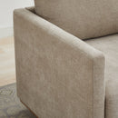 30.7"W Square Upholstered 360° Swivel Accent Chair