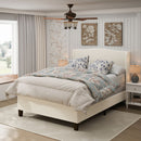 Platform Bed Frame With Tall Headboard And High Footboard by HouseOfZazla