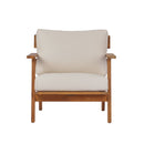29.5' Mid-Century Modern Acacia Wood Outdoor Club Chair by HouseOfZazla