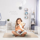 Fluffy Bedroom Rug 4Õ x 2.6Õ Anti-Skid Shaggy Area Rug Decorative Floor Carpet Mat for Nursery Bedroom Living Room