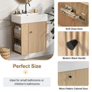 Modern Floating Bathroom Vanity With Ceramic Basin Perfect For Small Bathrooms by Unique Piece Furniture