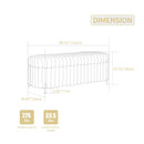 Flip Top Storage Bench With Metal Legs