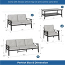 Patio Furniture Set & Coffee Table And Cushions For Backyard by HouseOfZazla